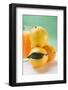 Glass of Orange Juice Beside Several Oranges-Foodcollection-Framed Photographic Print