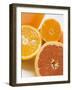 Glass of Orange Juice, Grapefruit and Oranges-null-Framed Photographic Print