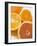 Glass of Orange Juice, Grapefruit and Oranges-null-Framed Photographic Print