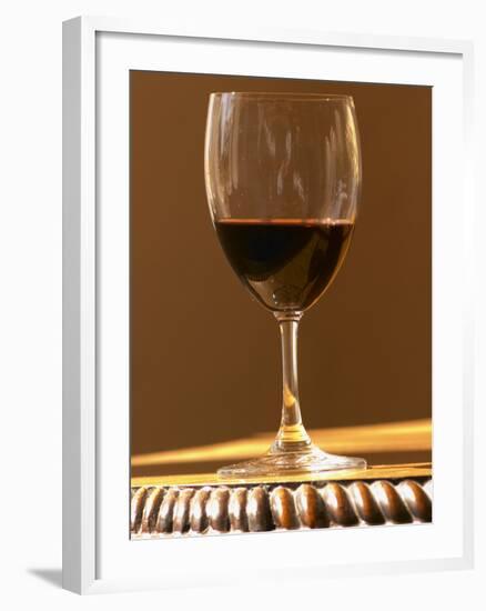 Glass of Red Chateau Belgrave, Haut-Medoc, Grand Crus Classee, France-Per Karlsson-Framed Photographic Print