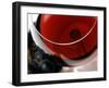 Glass of Red Wine with Grapes-Foodcollection-Framed Photographic Print