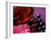 Glass of Red Wine with Grapes-Foodcollection-Framed Photographic Print