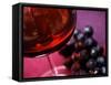 Glass of Red Wine with Grapes-Foodcollection-Framed Stretched Canvas