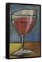 Glass of Red-Tim Nyberg-Framed Stretched Canvas