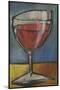 Glass of Red-Tim Nyberg-Mounted Giclee Print
