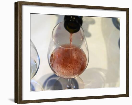 Glass of Rose, Champagne Jacquesson in Dizy, Vallee De La Marne, Ardennes, France-Per Karlsson-Framed Photographic Print