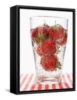 Glass of Strawberry Punch-Kröger & Gross-Framed Stretched Canvas