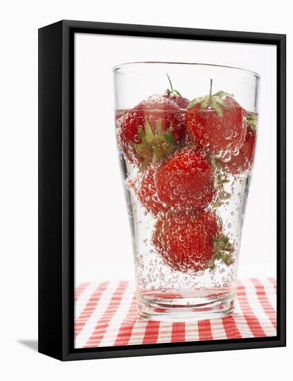 Glass of Strawberry Punch-Kröger & Gross-Framed Stretched Canvas