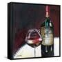 Glass of Syrah-Jennifer Garant-Framed Stretched Canvas