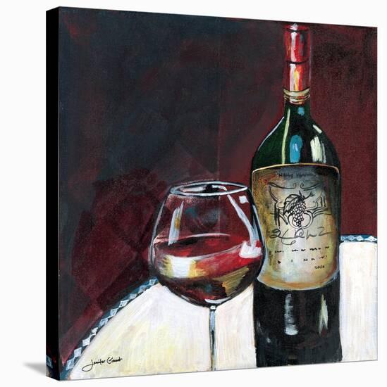 Glass of Syrah-Jennifer Garant-Stretched Canvas