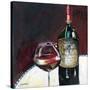 Glass of Syrah-Jennifer Garant-Stretched Canvas