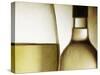 Glass of White Wine and Bottle-Steve Lupton-Stretched Canvas