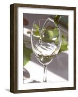 Glass of White Wine, Chateau Belgrave, Haut-Medoc, Grand Crus Classee, France-Per Karlsson-Framed Photographic Print