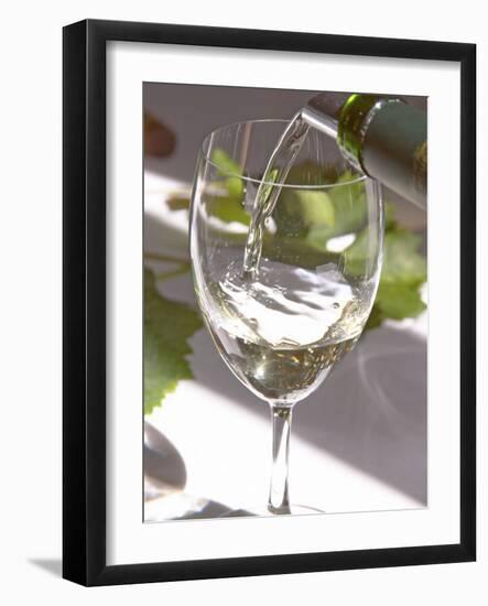 Glass of White Wine, Chateau Belgrave, Haut-Medoc, Grand Crus Classee, France-Per Karlsson-Framed Photographic Print