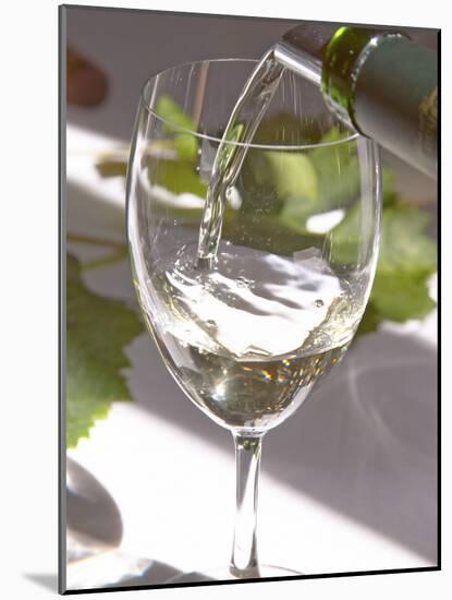 Glass of White Wine, Chateau Belgrave, Haut-Medoc, Grand Crus Classee, France-Per Karlsson-Mounted Photographic Print