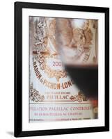 Glass of Wine, Chateau Baron Pichon Longueville, Pauillac, Medoc, Bordeaux, France-Per Karlsson-Framed Photographic Print