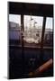 Glass Suncatcher, in the Form of a Three-Masted Ship, in Floating Home, Sausalito, CA, 1971-Michael Rougier-Mounted Photographic Print