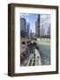 Glass Towers Along the Chicago River, Chicago, Illinois, United States of America, North America-Amanda Hall-Framed Photographic Print