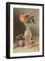 Glass Vase and Flowers (W/C)-William Henry Hunt-Framed Giclee Print