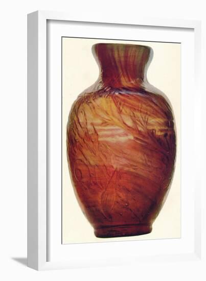 Glass Vase by E. Galle, c1846-1903, (1903)-Emile Galle-Framed Giclee Print