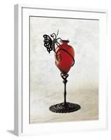 Glass Vase Ruby Supported by Spiraled Motif, 1920-1929-null-Framed Giclee Print