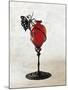 Glass Vase Ruby Supported by Spiraled Motif, 1920-1929-null-Mounted Giclee Print