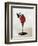 Glass Vase Ruby Supported by Spiraled Motif, 1920-1929-null-Framed Giclee Print