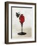 Glass Vase Ruby Supported by Spiraled Motif, 1920-1929-null-Framed Giclee Print