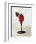 Glass Vase Ruby Supported by Spiraled Motif, 1920-1929-null-Framed Giclee Print