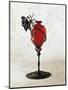 Glass Vase Ruby Supported by Spiraled Motif, 1920-1929-null-Mounted Giclee Print