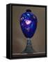 Glass Vase with Concentric Band Decorated with Polychrome Murrine and with Blown Glass Base-null-Framed Stretched Canvas