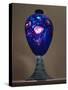 Glass Vase with Concentric Band Decorated with Polychrome Murrine and with Blown Glass Base-null-Stretched Canvas