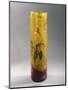 Glass Vase with Cylindrical Body-Emile Galle-Mounted Giclee Print