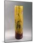 Glass Vase with Cylindrical Body-Emile Galle-Mounted Giclee Print