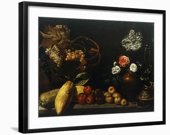 Glass Vase with Flowers-Giovanna Garzoni-Framed Giclee Print