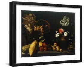 Glass Vase with Flowers-Giovanna Garzoni-Framed Giclee Print