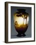 Glass Vase with Landscape in Cameo Glass-Emile-antoine Bourdelle-Framed Giclee Print