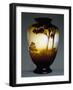 Glass Vase with Landscape in Cameo Glass-Emile-antoine Bourdelle-Framed Giclee Print