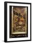 Glass Vase with Transparent Cinesizzanti Motifs and Relief-Emile Galle-Framed Giclee Print