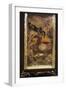 Glass Vase with Transparent Cinesizzanti Motifs and Relief-Emile Galle-Framed Giclee Print