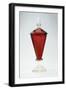 Glass with Lid in Clear Glass Covered with Red Glass, before 1845-Eugenio Bellosio-Framed Giclee Print