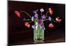 Glass with Poppies and Cornflowers-lenta-Mounted Photographic Print