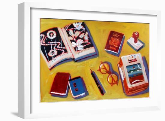 Glasses and Pencil-Sara Hayward-Framed Giclee Print