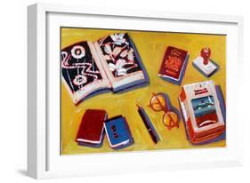 Glasses and Pencil-Sara Hayward-Framed Giclee Print