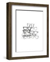 Glasses Jumble 3-Natasha Marie-Framed Giclee Print