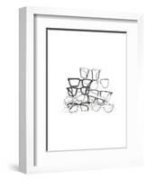 Glasses Jumble 3-Natasha Marie-Framed Giclee Print