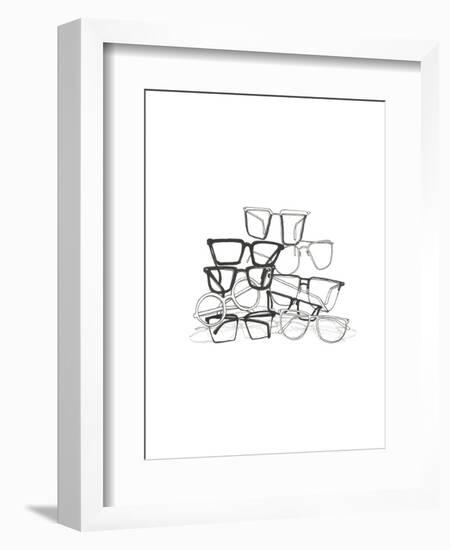 Glasses Jumble 3-Natasha Marie-Framed Giclee Print