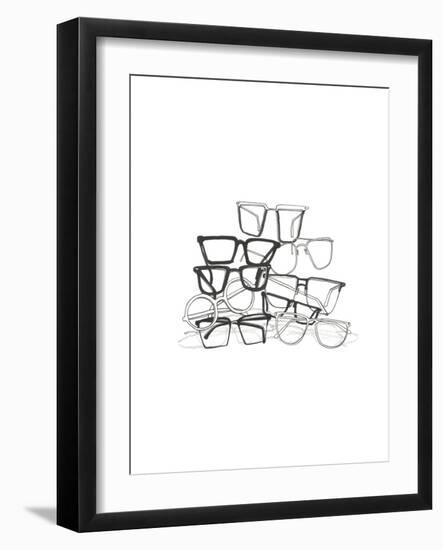 Glasses Jumble 3-Natasha Marie-Framed Giclee Print