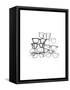 Glasses Jumble 3-Natasha Marie-Framed Stretched Canvas