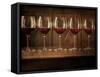 Glasses of Red Wine in a Row-Steve Lupton-Framed Stretched Canvas